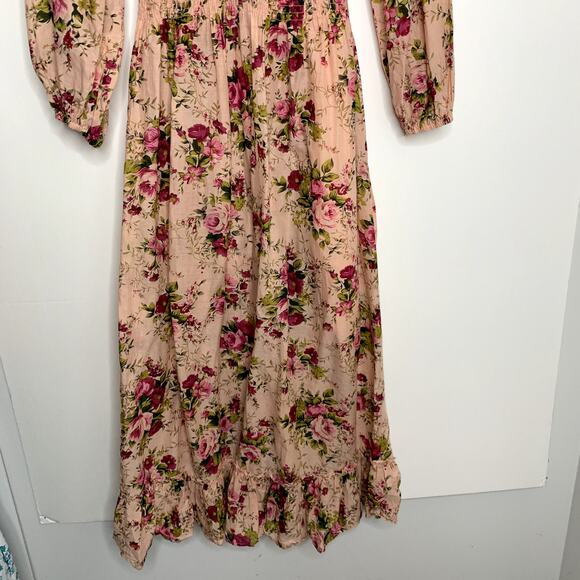 Aratta Silent Journey Softness Antique Rose Maxi Dress Womens Pink Medium - Picture 4 of 16